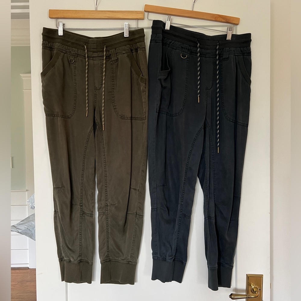 TWO PAIR Anthropologie Pilcro Mallory joggers small